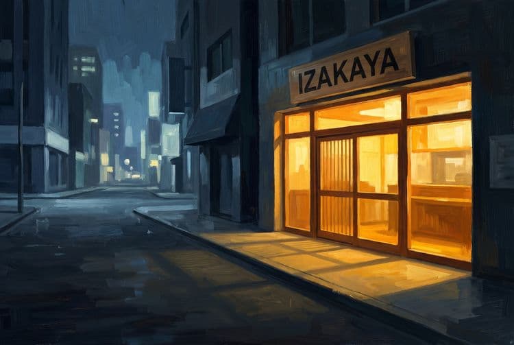 The Izakaya's Golden Warmth