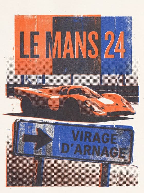 Le Mans 24h: Virage d'Arnage Porsche 917