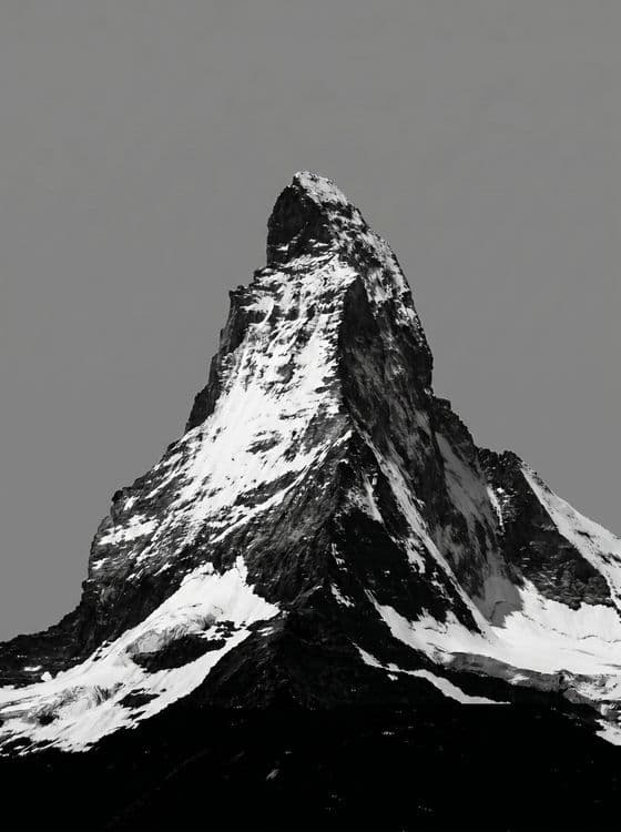Monochrome Matterhorn Majesty