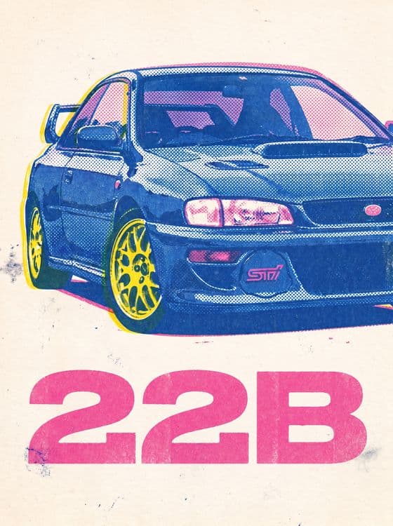 Subaru 22B STi Pop Art Edition