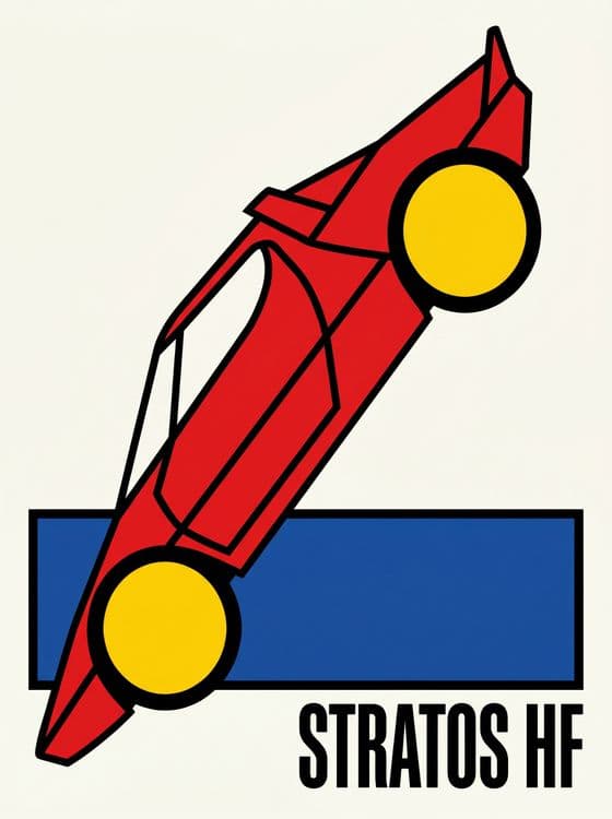 Lancia Stratos HF De Stijl Tribute