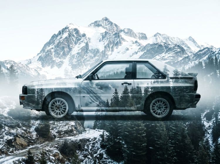 Audi Quattro: Alpine Double Exposure