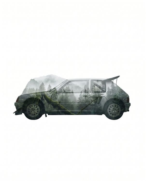 Peugeot 205 T16: Forest Double Exposure