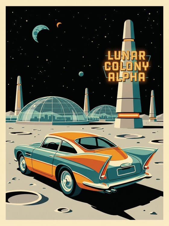 Lunar Colony Alpha: Classic Aston Martin