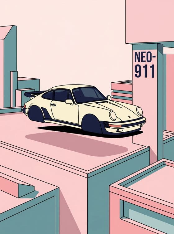 Neo-911: Retro-Futuristic Porsche Hovercar