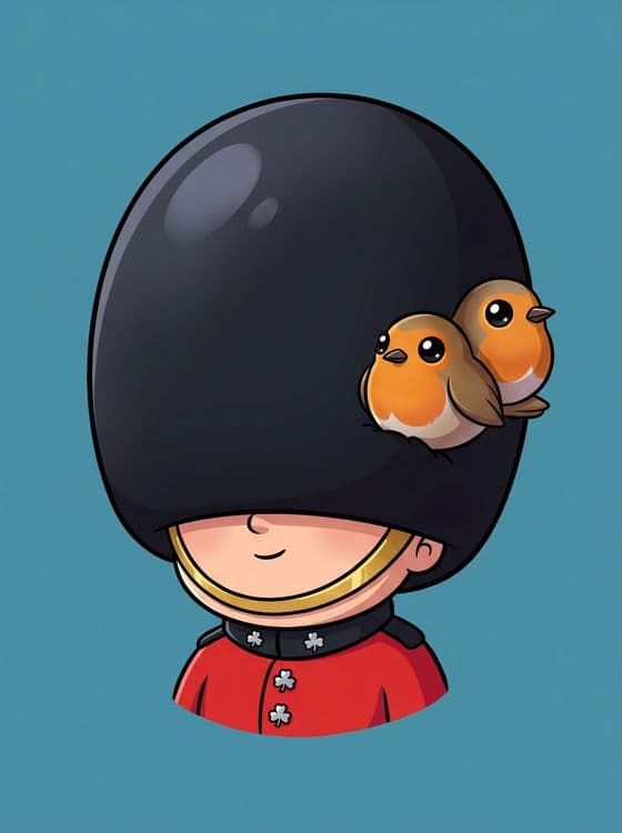 Chibi Guard's Nest: Royal Guard and Cute Robins