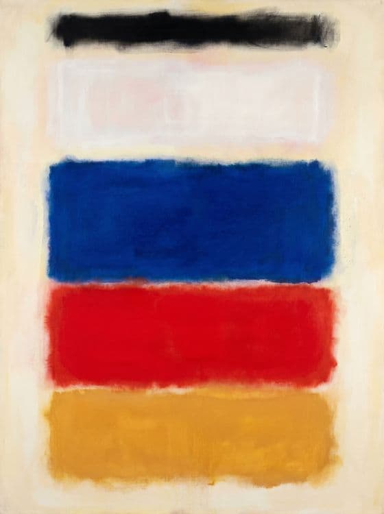 Harmony in Blue, Red and Yellow: Color Field Art