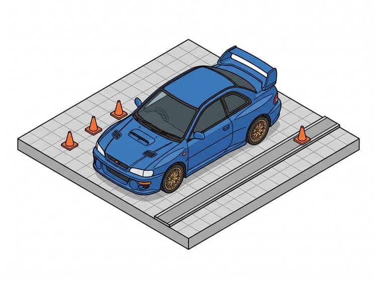 Isometric Impreza - Subaru 22B STi Vector Art