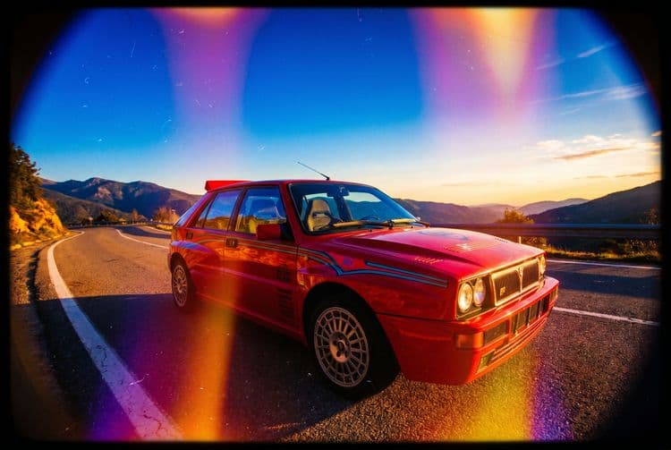 Lancia Delta Integrale Mountain Golden Hour