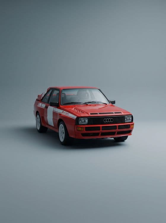 Audi Sport Quattro Minimalist Studio Portrait