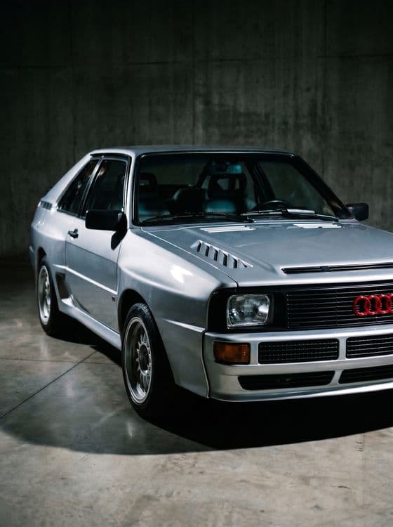 Audi Sport Quattro Silver Industrial Studio Portrait
