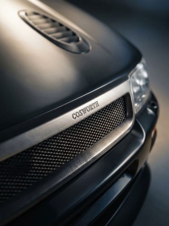 Ford Escort Cosworth Matte Black Grille Macro