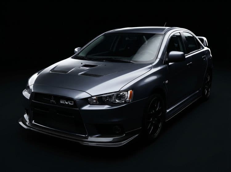 Mitsubishi Lancer Evolution X Gunmetal Grey Studio Portrait