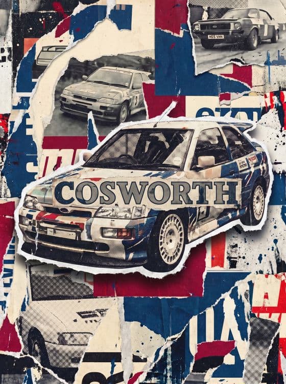 Cosworth RS Street Art Collage
