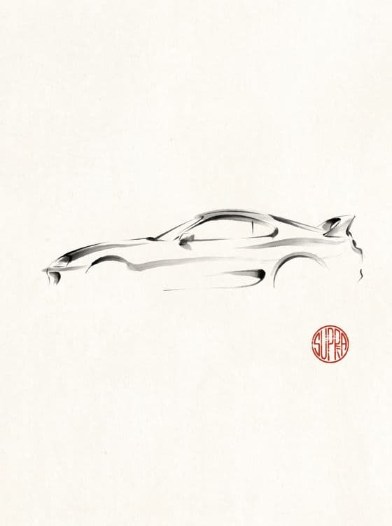 Minimalist Supra Sumi-e Art