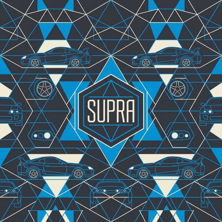 Geometric Supra MK4 Pattern Art