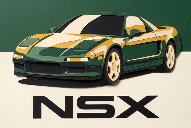 Paper Cutout NSX Graphic
