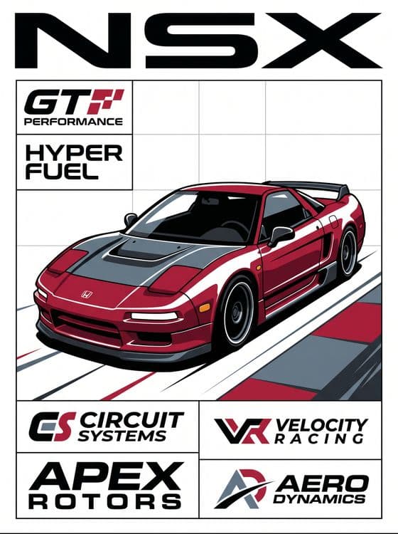 Honda NSX Track Edition Graphic