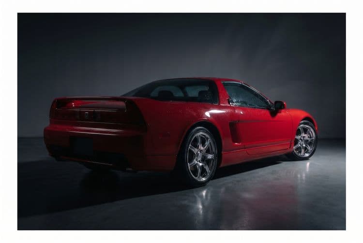 Red Honda NSX Studio Portrait