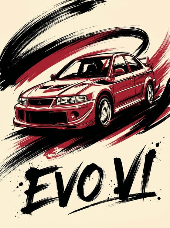 Evo VI Ink Splash Art
