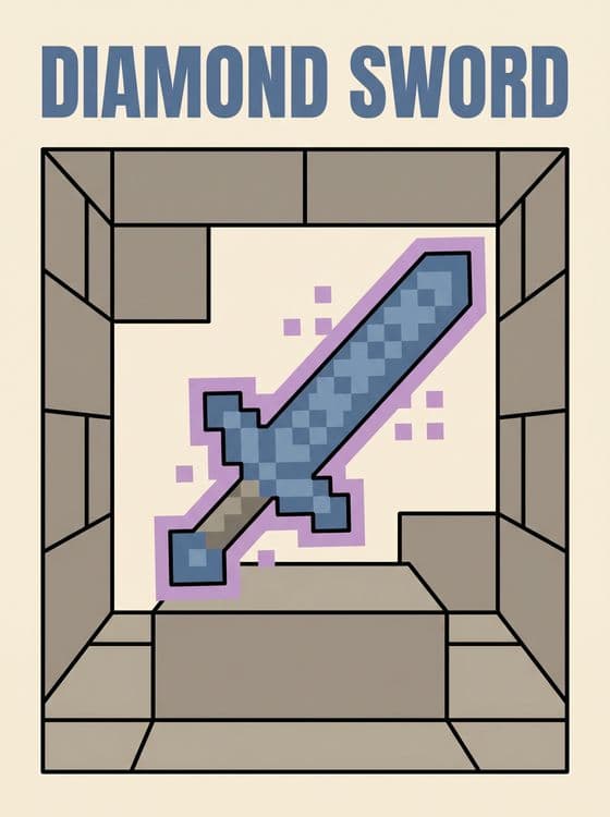 Enchanted Diamond Sword
