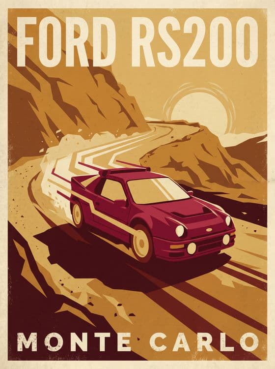 Ford RS200 Monte Carlo Rally