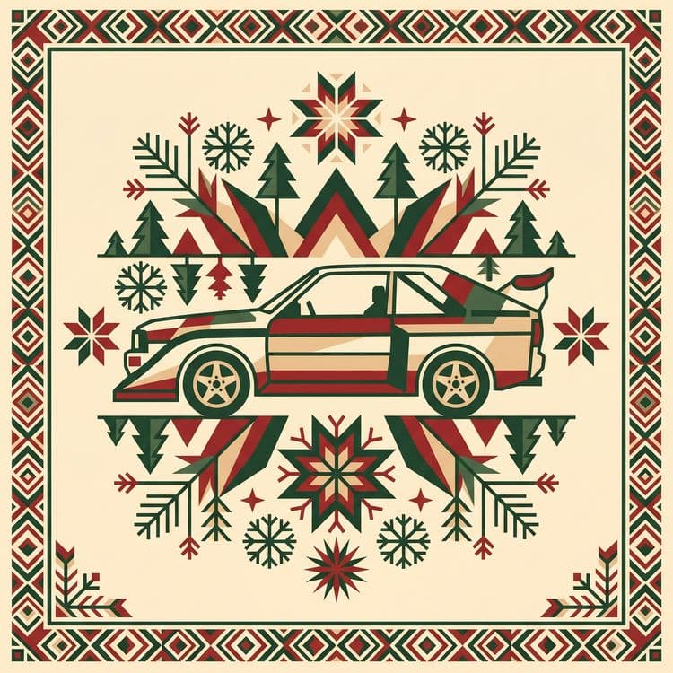 Audi Sport Quattro Holiday Folk Art
