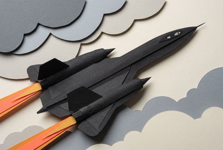Papercraft SR-71 Blackbird