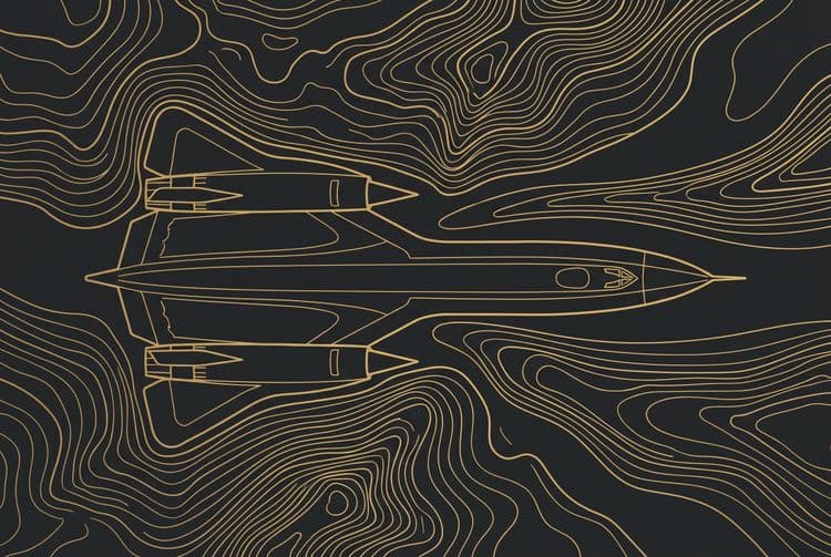 Topographic SR-71 Blackbird