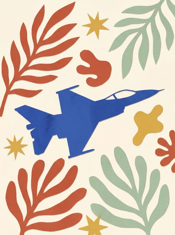 F-16 Fighting Falcon Matisse Style