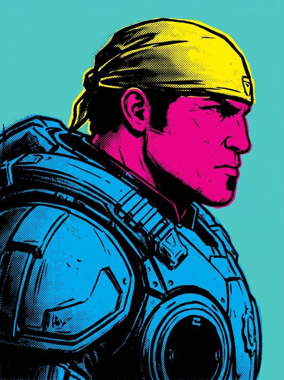 Marcus Fenix Pop Art Portrait