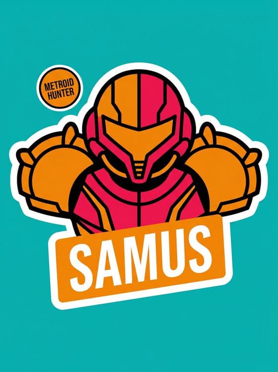 Samus Aran Varia Suit Sticker Art