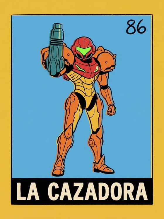Lotería La Cazadora Samus Aran