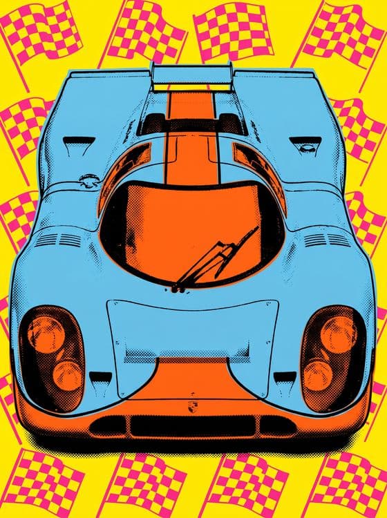 Porsche 917 Pop Art Racing Legend