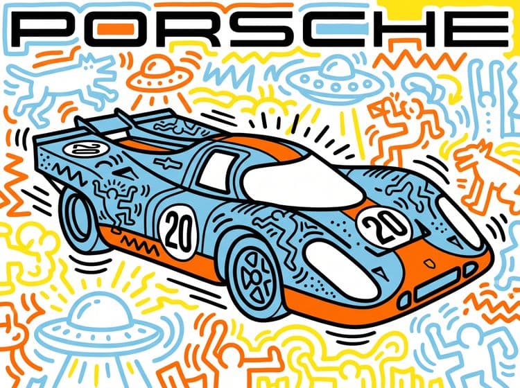 Porsche 917 Keith Haring Style Tribute