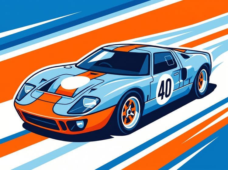 Ford GT40 Gulf Livery Speed Racer