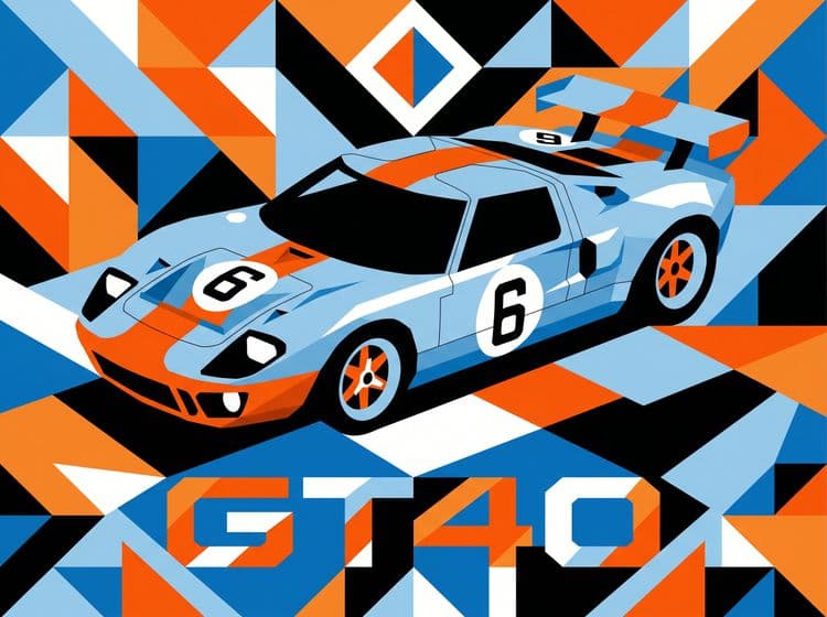 Ford GT40 Gulf Livery Memphis Design