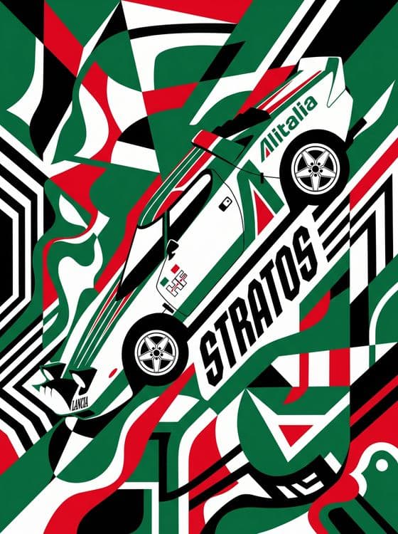 Lancia Stratos Alitalia Memphis Design