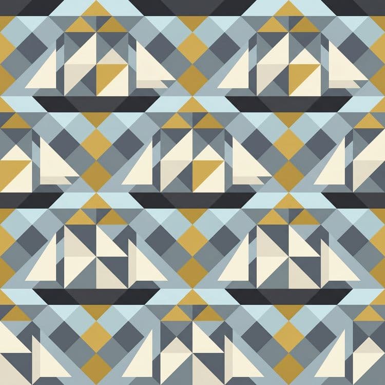 Geometric Polar Sails Pattern
