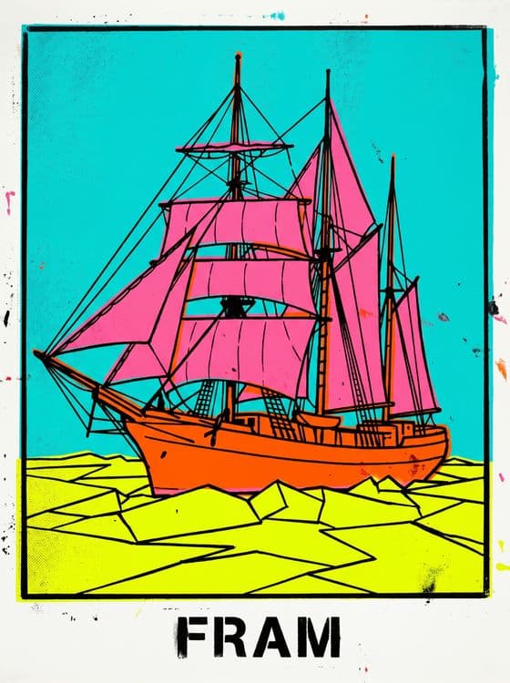 Vibrant Pop Art Fram Expedition