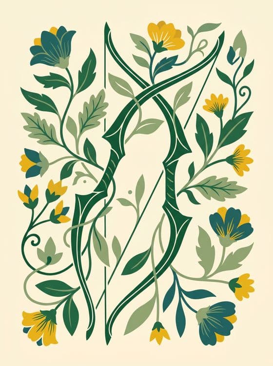 The Archer's Botanical Tapestry