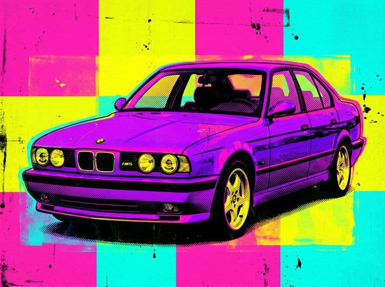 BMW M5 E34 Pop Art Grid