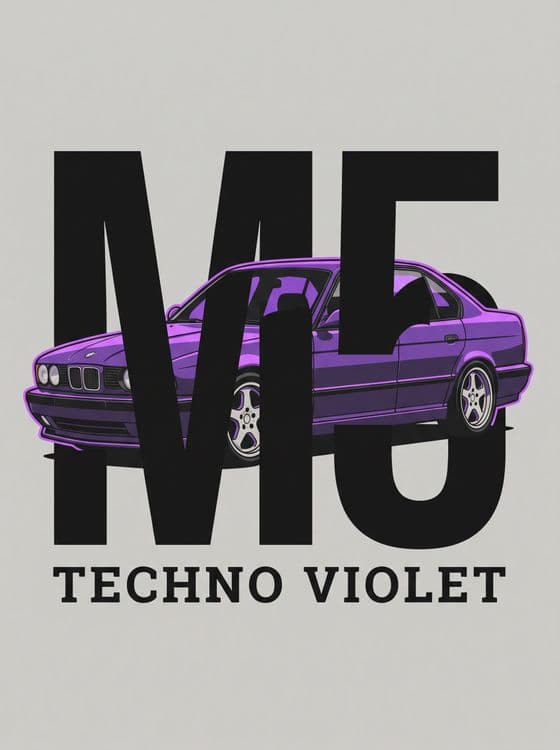 BMW E34 M5 Techno Violet