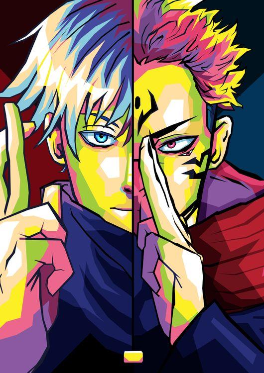 Best anime Jujutsu Kaisen Gojo X Sukuna in best illustration