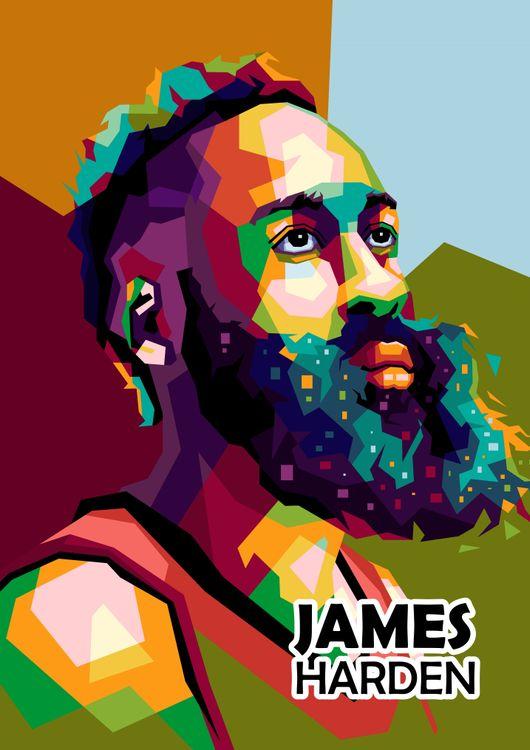 James Harden in wpap pop star