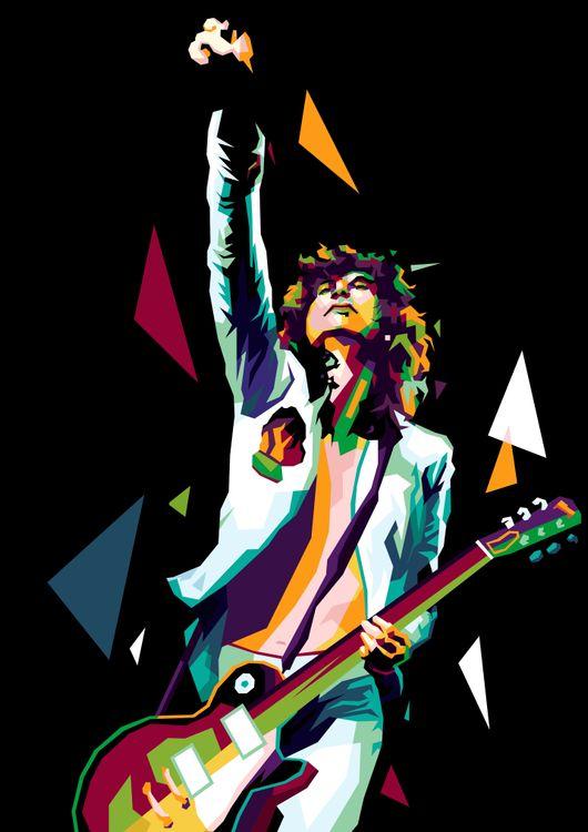 Jimmy Page in fantastic illustration