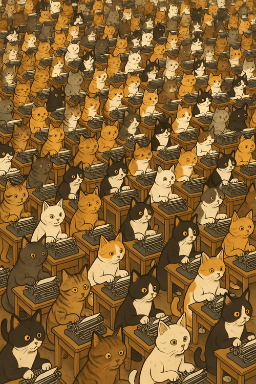 The Feline Typing Pool