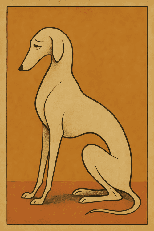 Elegant Greyhound Profile