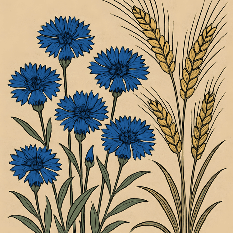 Cornflower and Wheat