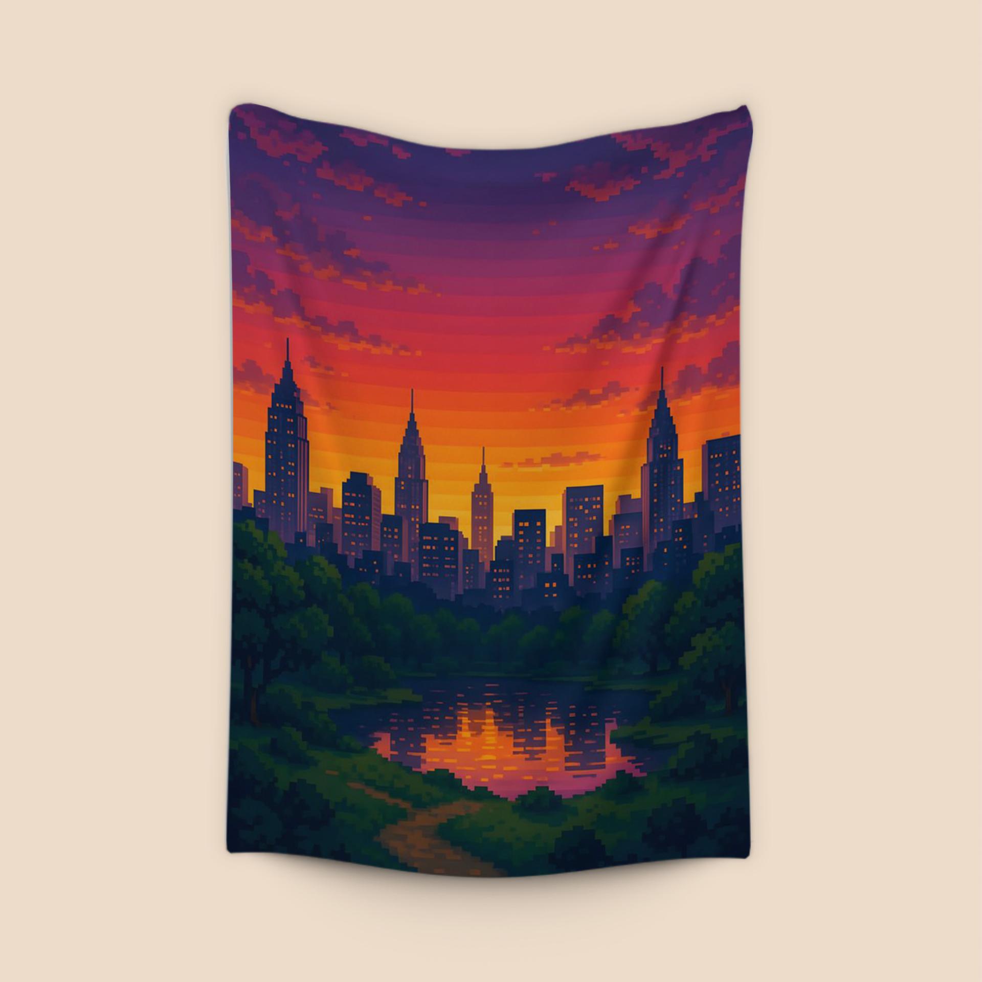 8-Bit New York Sunset